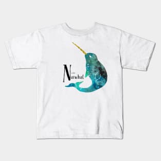 N is for Narwhal Kids T-Shirt